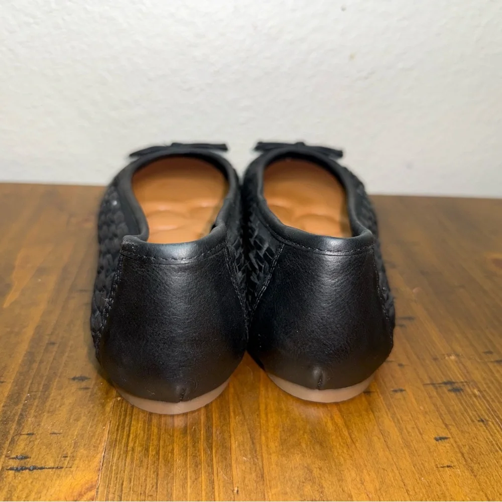 Lucky Brand Woven Leather Ballet Flats Boho Chic‎ Soft Girl Minimalist- 7.5